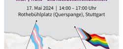 IDAHOBITA 2024 Aktionstag gegen Homo-, Bi-, Inter-, Trans- und Asexuellenfeindlichkeit.